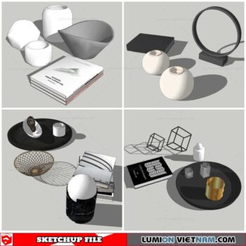 Decor Vases - Sketchup Models By Nha Tay