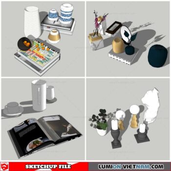 Decor Vases - Sketchup Models By Nha Tay