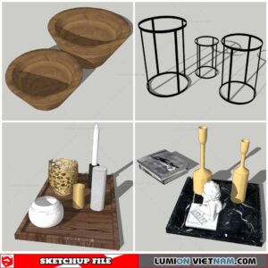 Decor Vases - Sketchup Models By Nha Tay