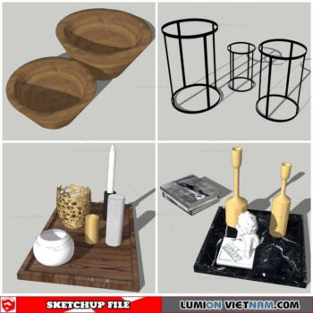 Decor Vases - Sketchup Models By Nha Tay