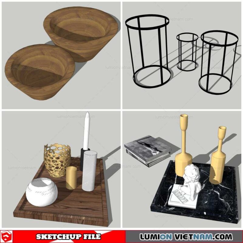 Decor Vases - Sketchup Models By Nha Tay