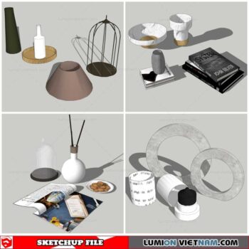 Decor Vases - Sketchup Models By Nha Tay