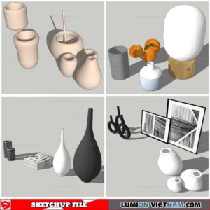 Decor Vases - Sketchup Models By Nha Tay