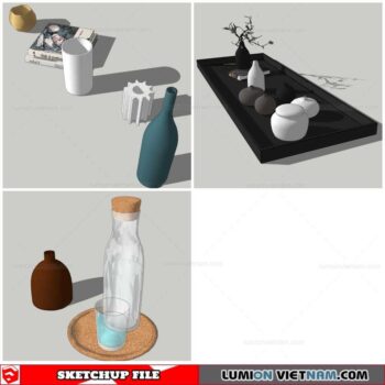 Decor Vases - Sketchup Models By Nha Tay