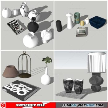 Decor Vases - Sketchup Models By Nha Tay