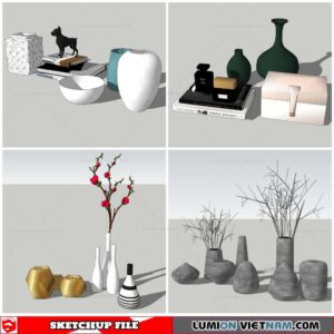 Decor Vases - Sketchup Models By Nha Tay