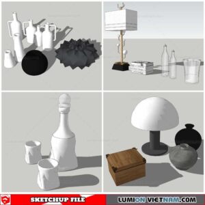 Decor Vases - Sketchup Models By Nha Tay