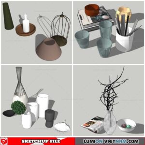 Decor Vases - Sketchup Models By Nha Tay