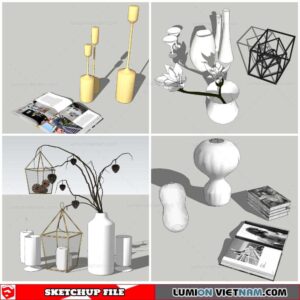 Decor Vases - Sketchup Models By Nha Tay