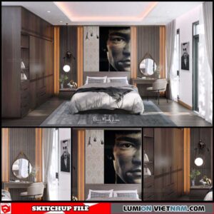 Bedroom - Sketchup Interior Scene By Doan Manh Luan