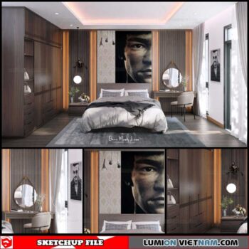 Bedroom - Sketchup Interior Scene By Doan Manh Luan
