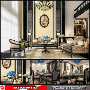 Livingroom - Sketchup Interior Scene By Nguyen Dinh Quoc