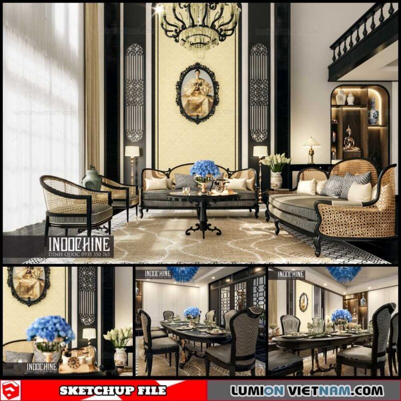 Livingroom - Sketchup Interior Scene By Nguyen Dinh Quoc