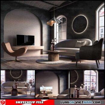 Livingroom - Sketchup Interior Scene By Nguyen Dinh Quoc