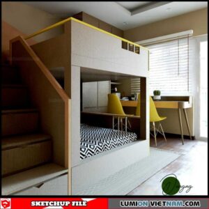Childroom - Sketchup Interior Scene By Dung Nguyen