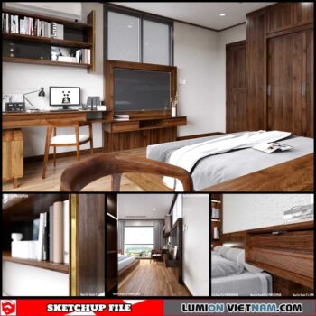 Bedroom - Sketchup Interior Scene By Nguyen Danh Tu