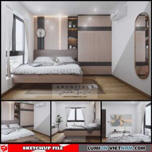 Bedroom - Sketchup Interior Scene By Dinh Tu Vu