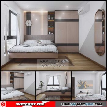 Bedroom - Sketchup Interior Scene By Dinh Tu Vu