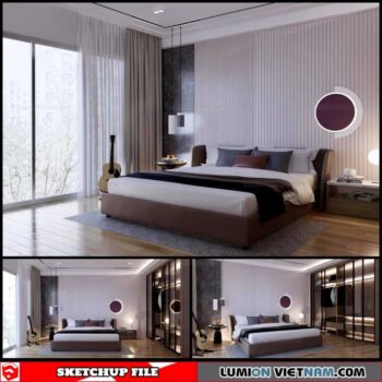 Bedroom - Sketchup Interior Scene