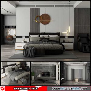 Bedroom - Sketchup Interior Scene By Danh Nam