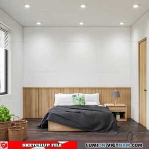 Bedroom - Sketchup Interior Scene By Do Duc Minh