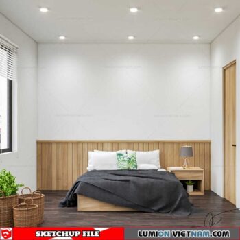 Bedroom - Sketchup Interior Scene By Do Duc Minh