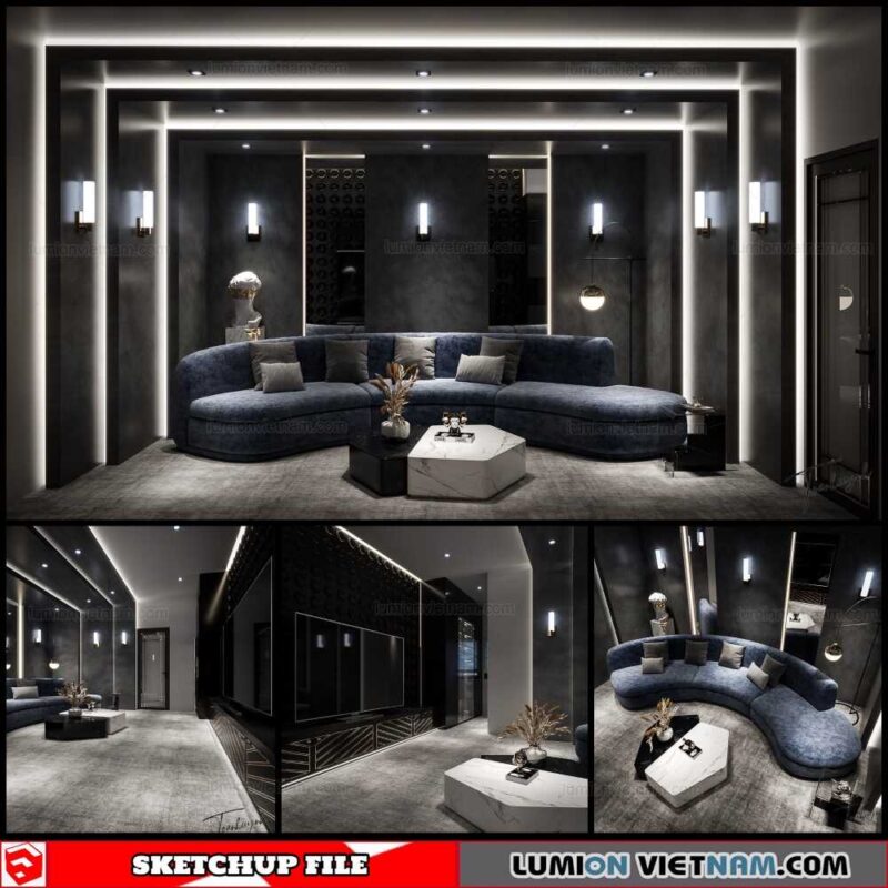 Karaoke - Sketchup Interior Scene By Huynh Toan