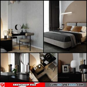 Bedroom - Sketchup Interior Scene By Quoc Vi Phan Phan