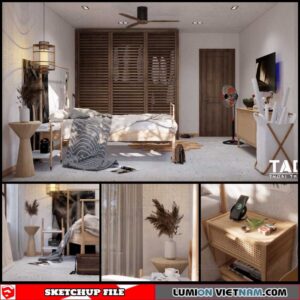 Bedroom - Sketchup Interior Scene By Thoai Tran