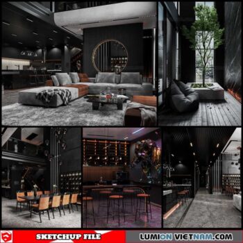 Apartment - Sketchup Interior Scene By Le Tuan Luc