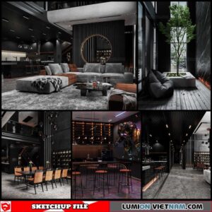 Apartment - Sketchup Interior Scene By Le Tuan Luc