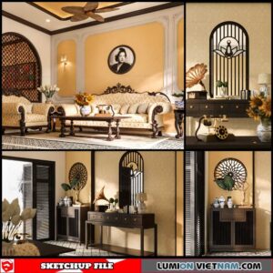 Livingroom - Sketchup Interior Scene By Nguyen Dinh Quoc