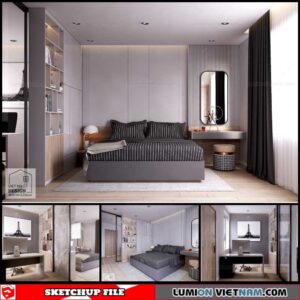Bedroom - Sketchup Interior Scene By Dang Nam Quang
