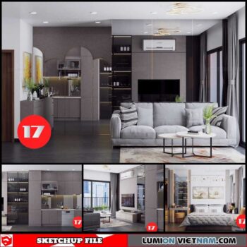 Apartment - Sketchup Interior Scene By Dao Van Yen