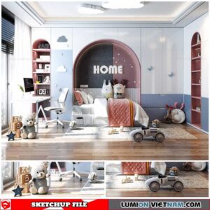 Childroom - Sketchup Interior Scene By Dinh Thanh