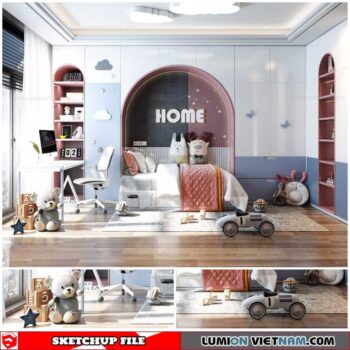 Childroom - Sketchup Interior Scene By Dinh Thanh