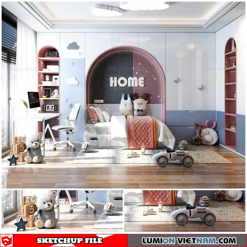5184-Free-Sketchup-Interior-Children-Room-Models-Download-By-Dinh-Thanh