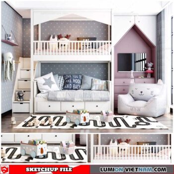 Childroom - Sketchup Interior Scene By Dinh Thanh
