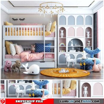 Childroom - Sketchup Interior Scene By Dinh Thanh