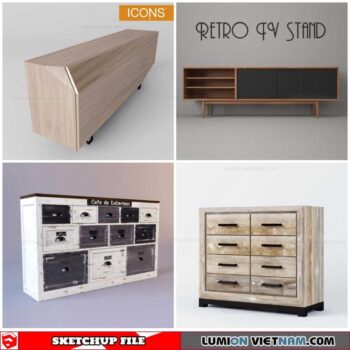 Chest Of Drawers - Sketchup Models