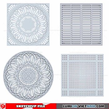 Street Drain Grate - Sketchup Models