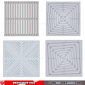 Street Drain Grate - Sketchup Models