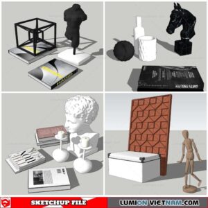 Statue Decor - Sketchup Models By Nha Tay