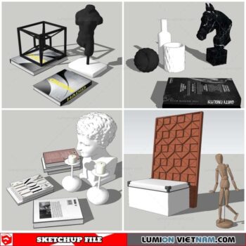 Statue Decor - Sketchup Models By Nha Tay