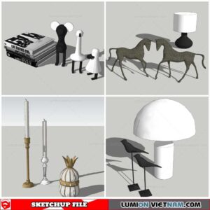 Statue Decor - Sketchup Models By Nha Tay