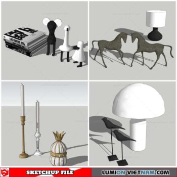 Statue Decor - Sketchup Models By Nha Tay