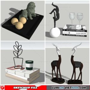 Statue Decor - Sketchup Models By Nha Tay