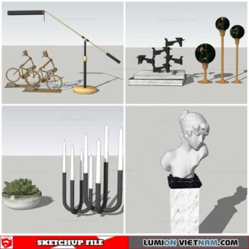 Statue Decor - Sketchup Models By Nha Tay