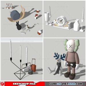 Statue Decor - Sketchup Models By Nha Tay