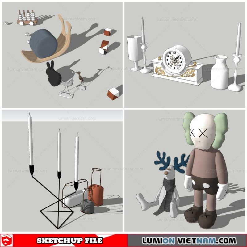 Statue Decor - Sketchup Models By Nha Tay